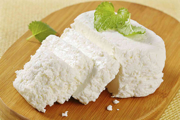 substitute for goat cheese - sliced ricotta cheese