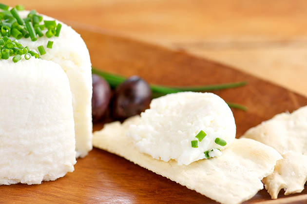 homemade goat cheese