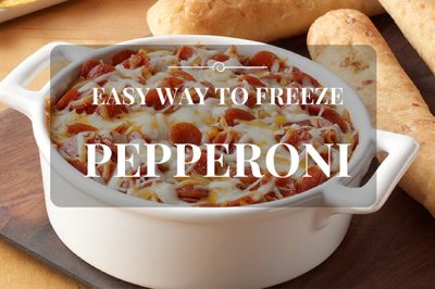 can you freeze pepperoni