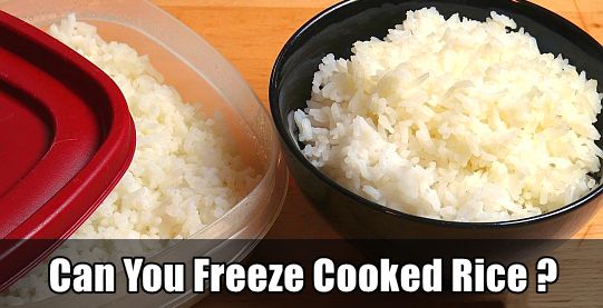 can you freeze rice