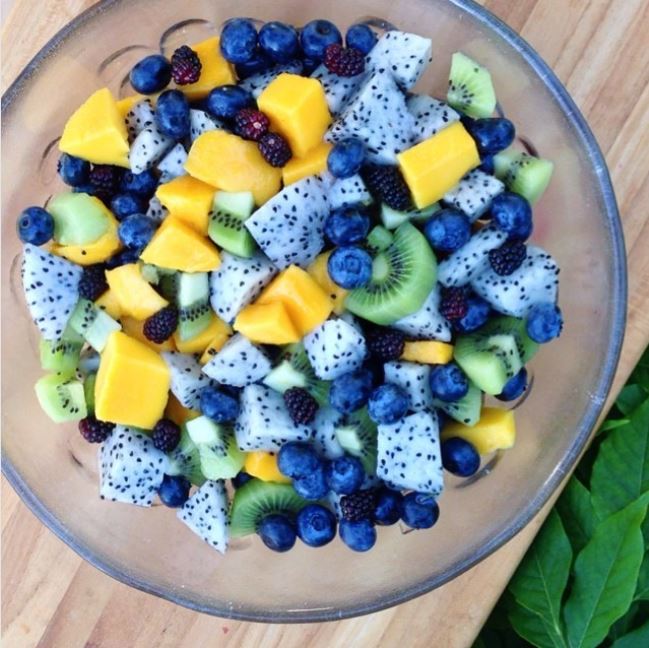 Dragon fruit salad