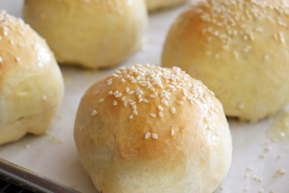 Baked Super Soft Sesame Rolls