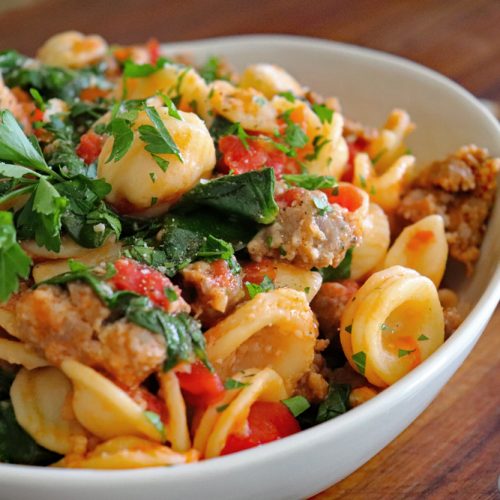 Orecchiette with Sausage and Greens Hero