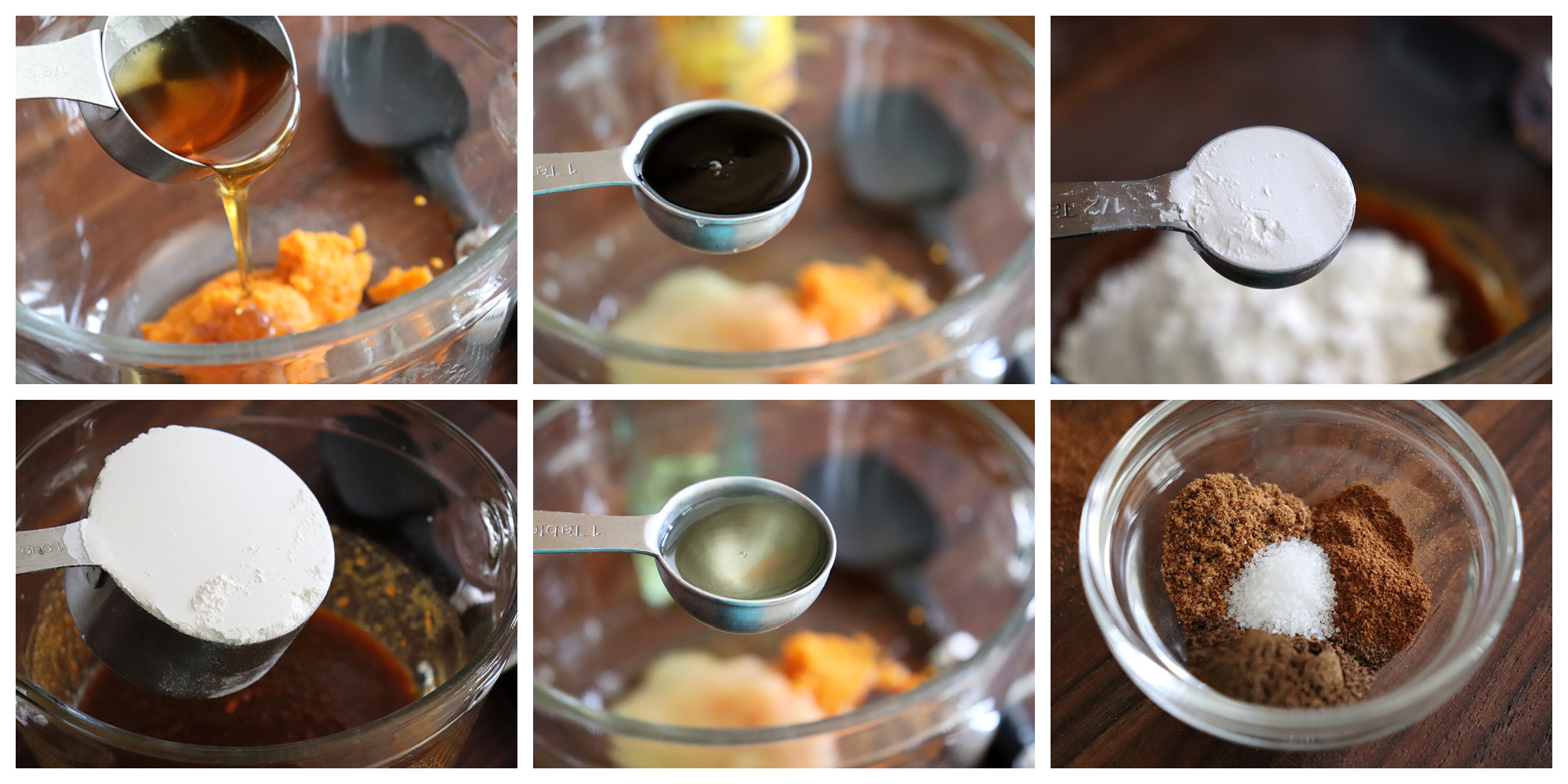 Collage of ingredients for Sweet Potato Bread Recipe