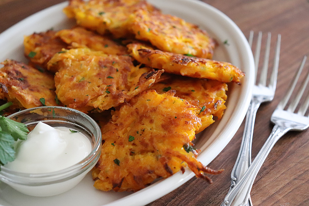 Plated Easy Butternut Squash Fritters