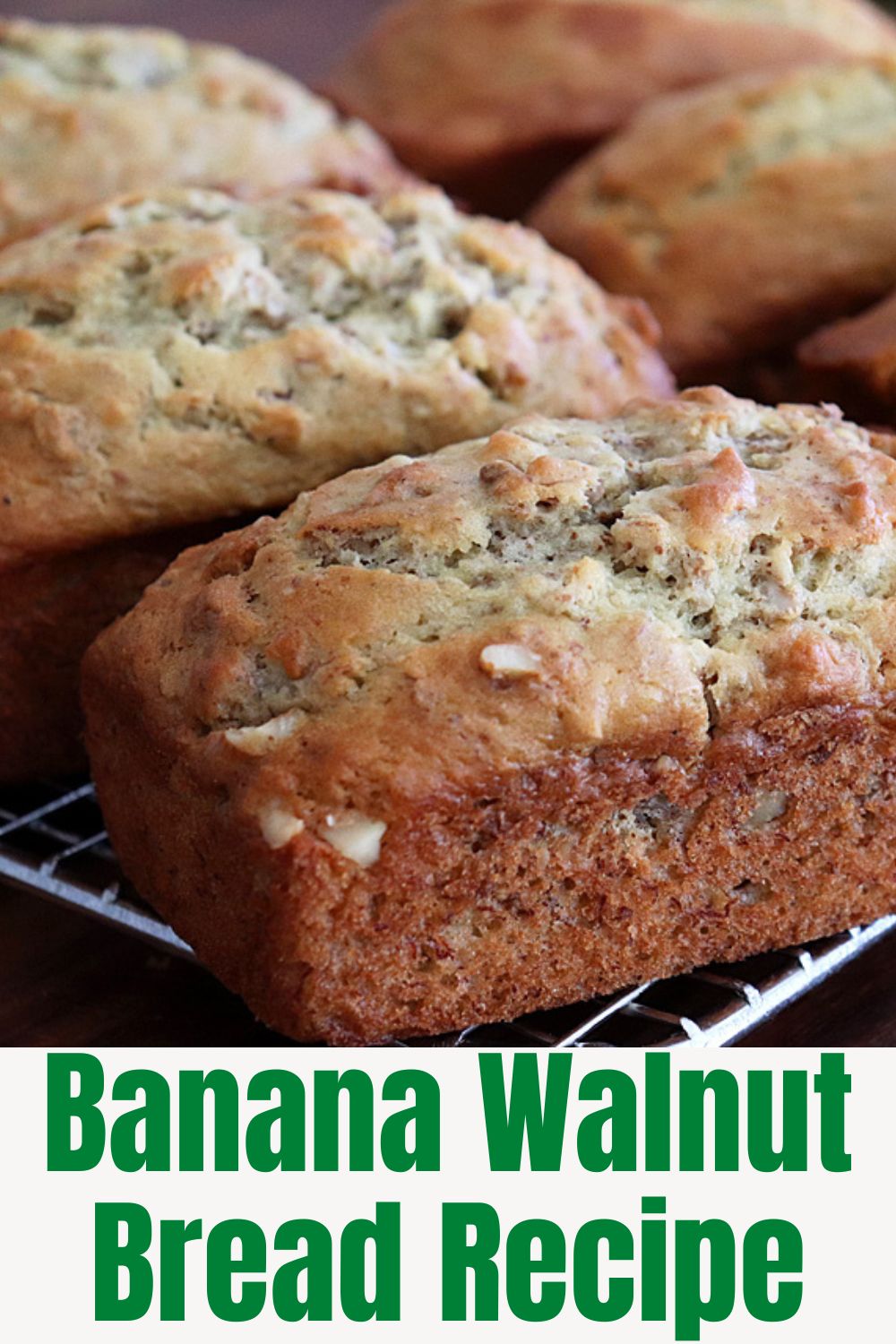 PIN for Easy Banana Walnut Bread Recipe